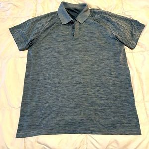 Lululemon Metal Vent Tech Polo. Size L. Heather Grey color.